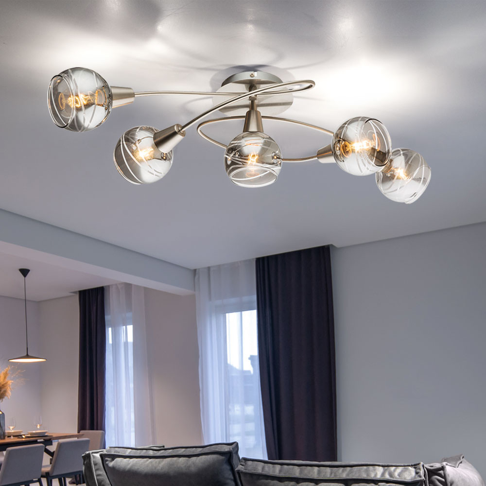 Ceiling Light Ceiling Lamp Living Room Dining Room Lamp Glass Led with regard to Deckenlampe Wohnzimmer