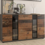 Salsa Kommode Sideboard Wohnwand Wohnzimmer Anbauwand Old Wood + in Kommode Wohnzimmer