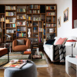 Wohnzimmer Im Stilmix Mit Großem … – Bild Kaufen – 12978601 Intended For Wohnzimmer Bücherregal